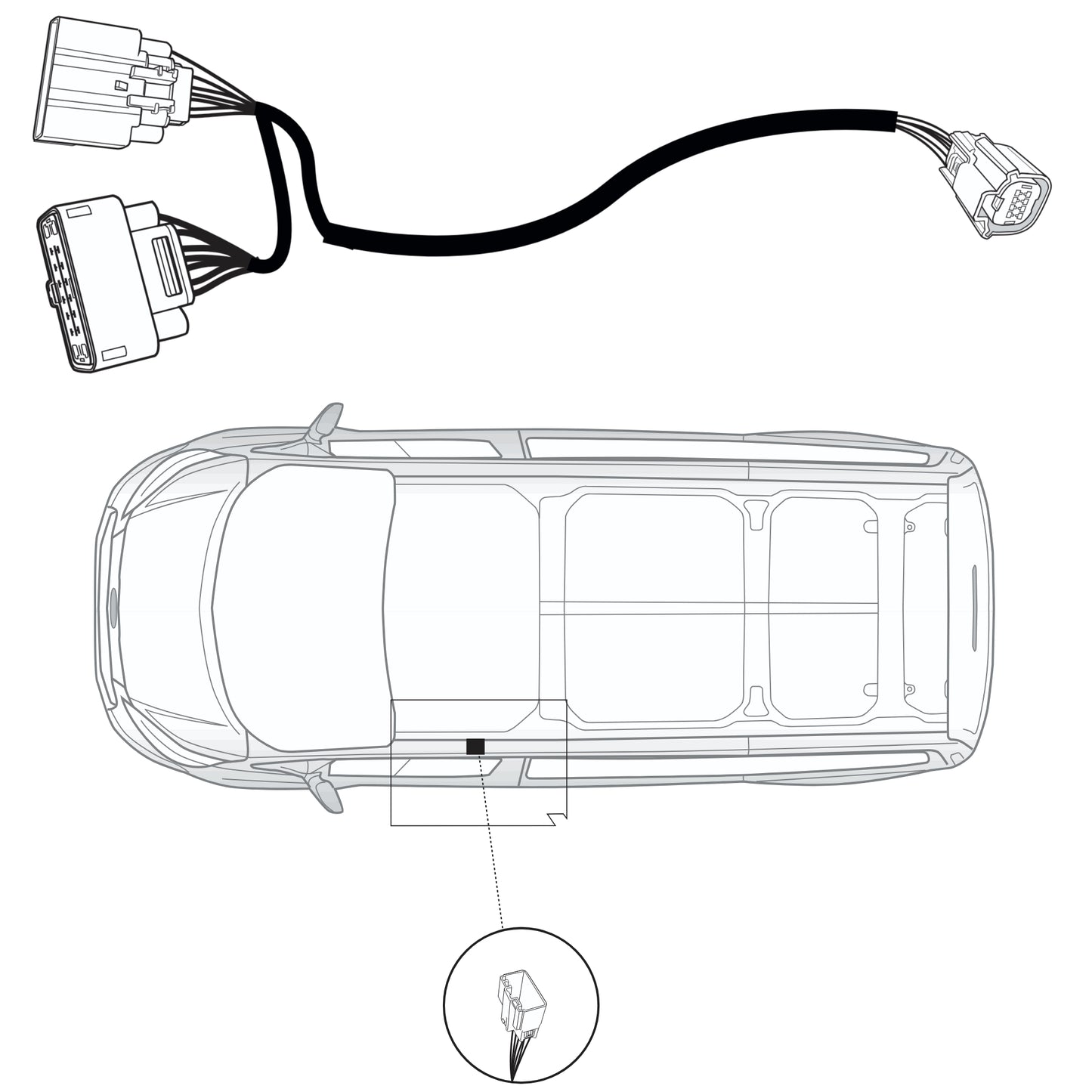 Erweiterungssatz 22060584 der Firma JAEGER Automotive für Fahrzeuge ohne AHK-Vorbereitung