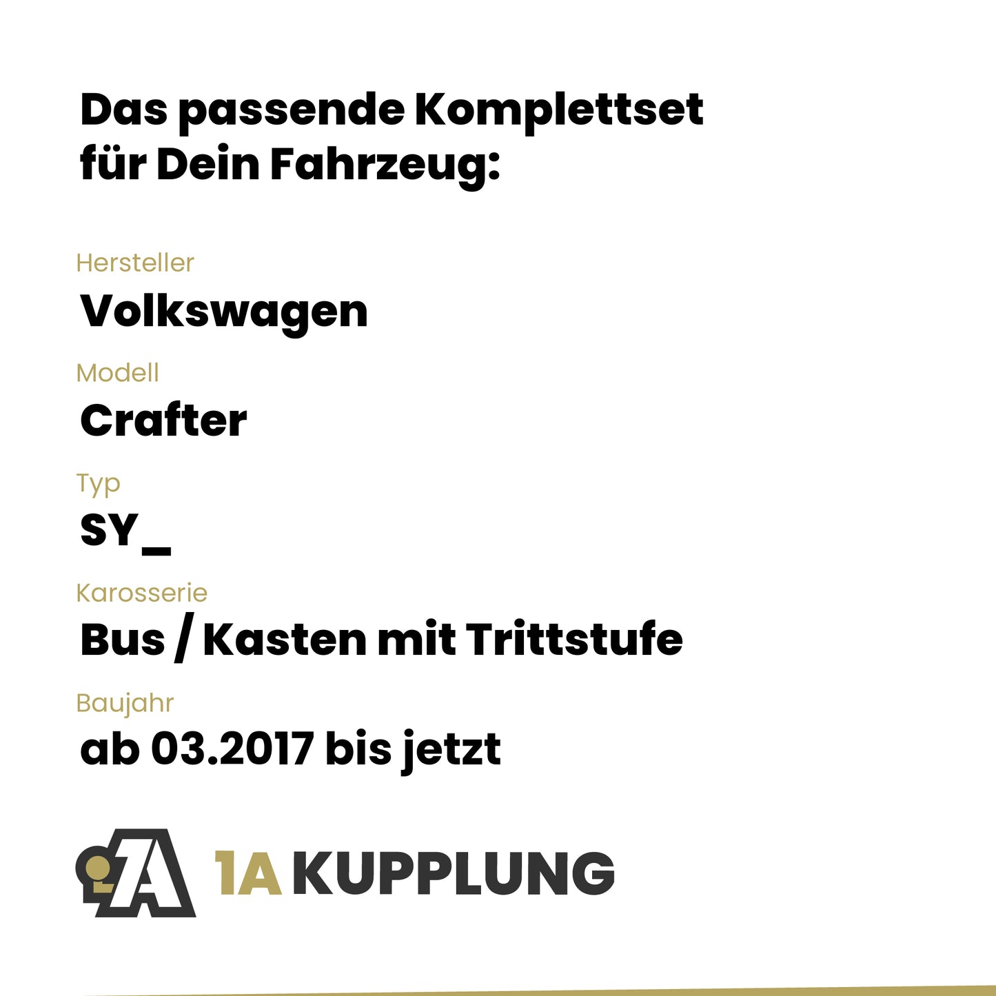 VW Crafter Bus / Kasten mit Trittstufe ab 03.2017 SY_ BRiNK Anhängerkupplung mit JAEGER Elektrosatz