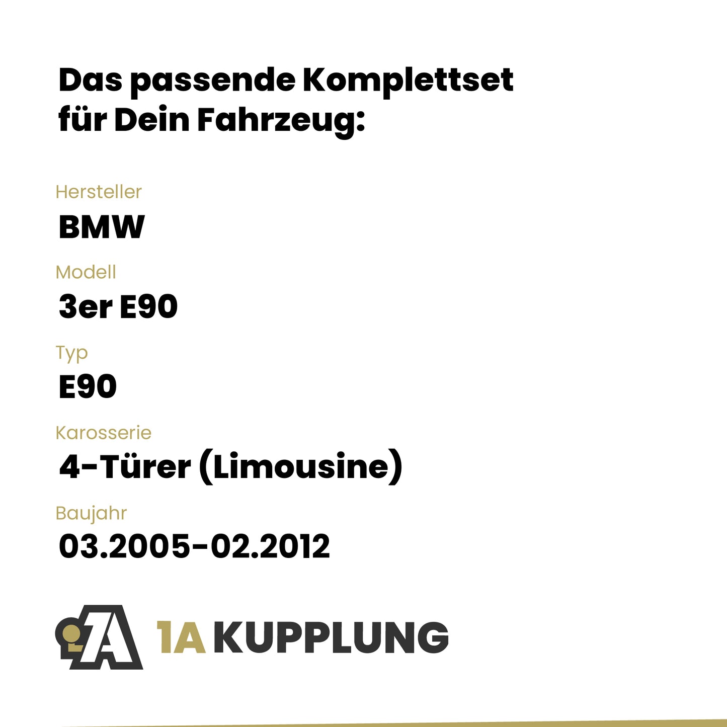 BMW 3er E90 4-Türer (Limousine) 03.2005-02.2012 E90 BRiNK Anhängerkupplung mit JAEGER Elektrosatz
