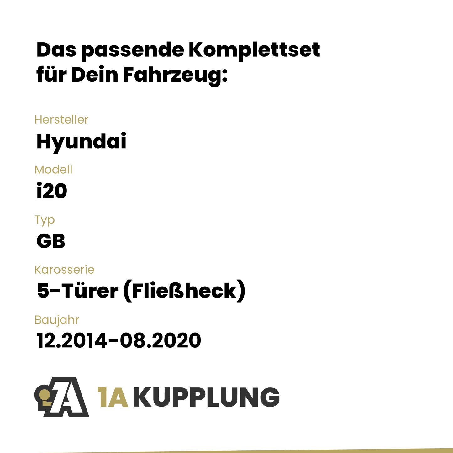 Hyundai i20 5-Türer (Fließheck) 12.2014-08.2020 GB Westfalia-Automotive mit JAEGER Elektrosatz