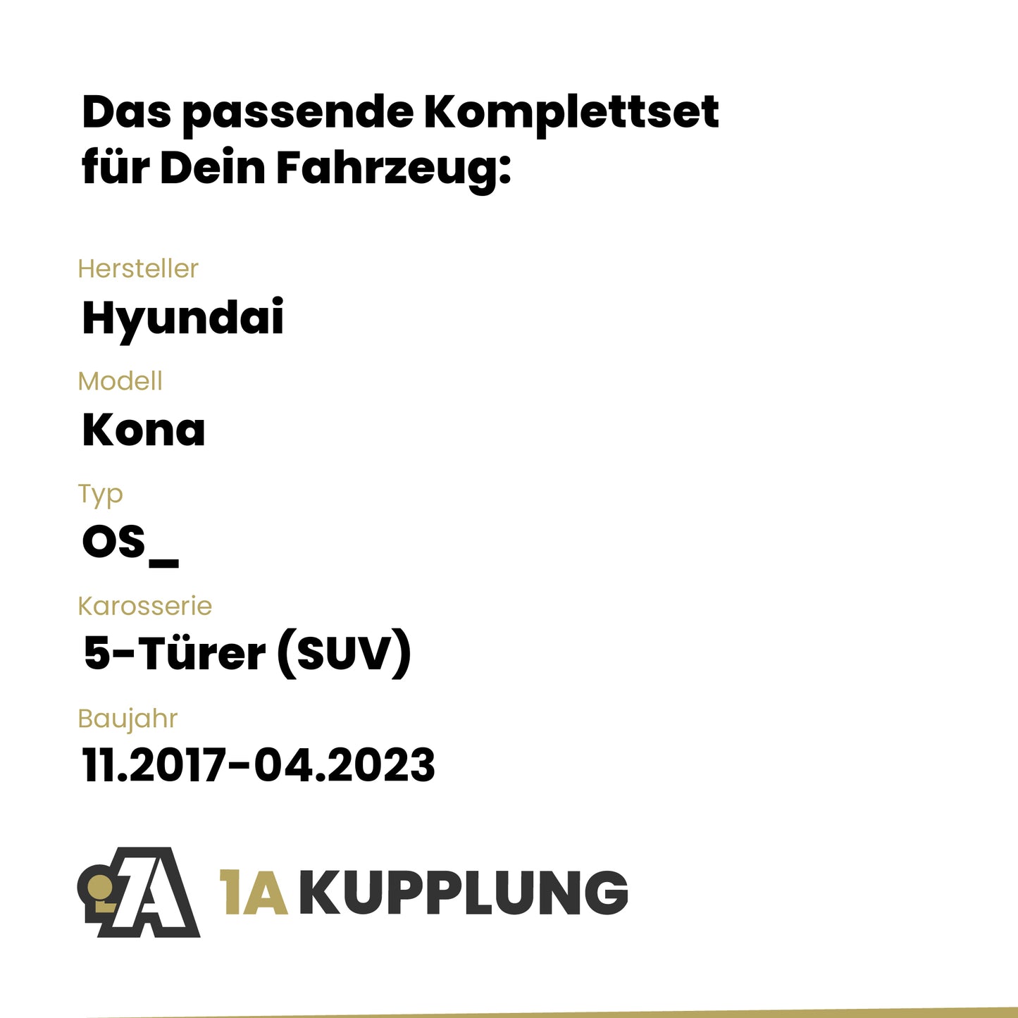 Hyundai Kona 5-Türer (SUV) 11.2017-04.2023 OS_ BRiNK Anhängerkupplung mit JAEGER Elektrosatz