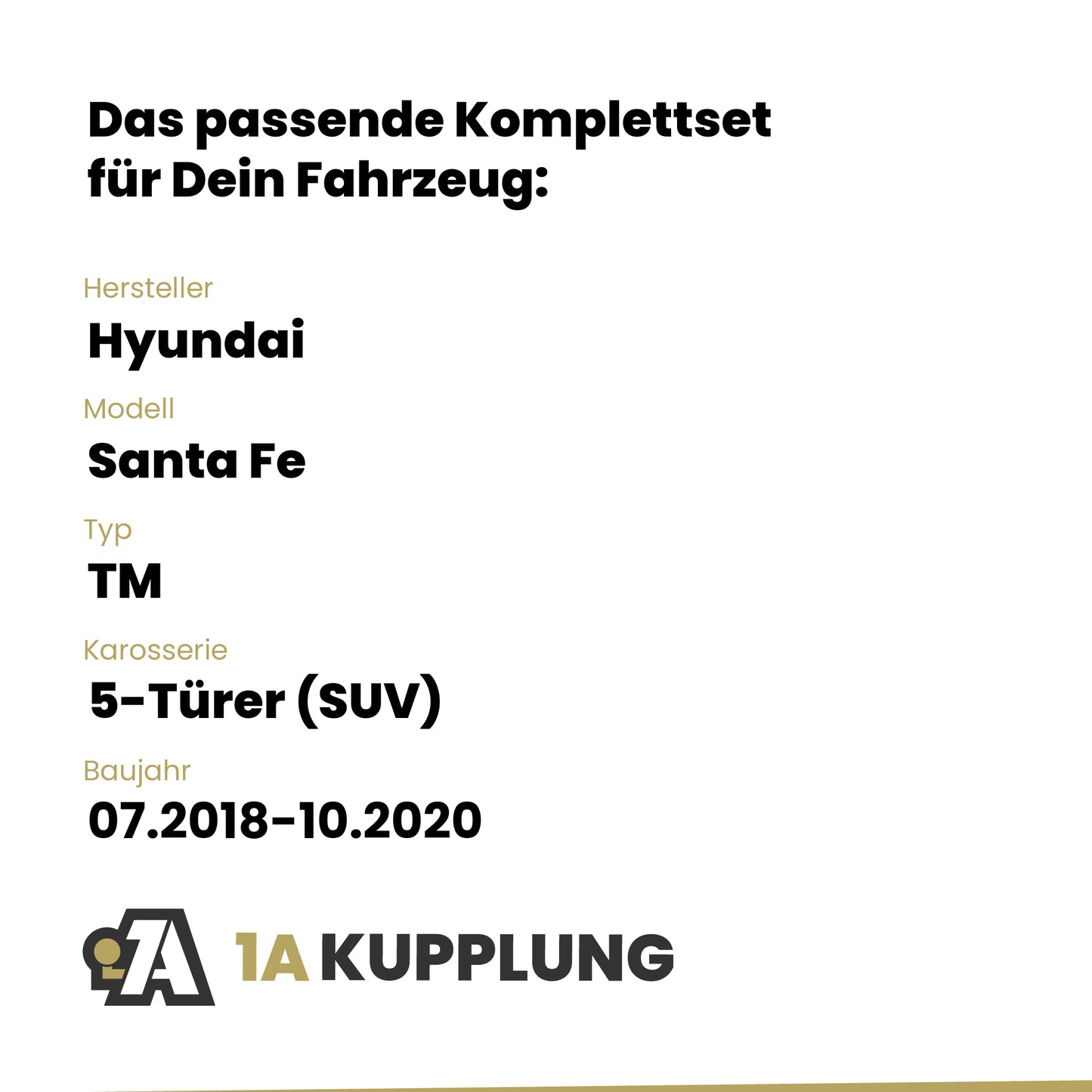 Hyundai Santa Fe 5-Türer (SUV) 07.2018-10.2020 TM BRiNK Anhängerkupplung mit JAEGER Elektrosatz