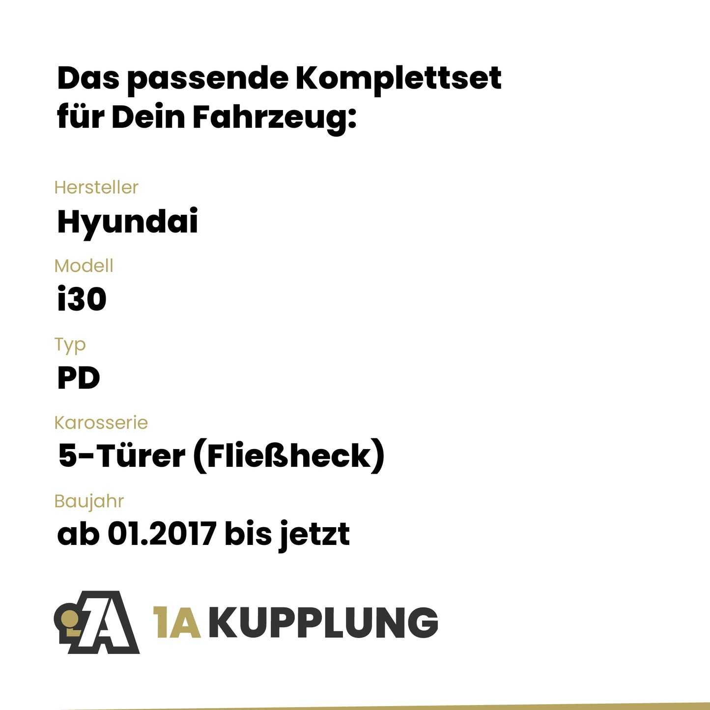 Hyundai i30 5-Türer (Fließheck) ab 01.2017 PD BRiNK Anhängerkupplung mit JAEGER Elektrosatz