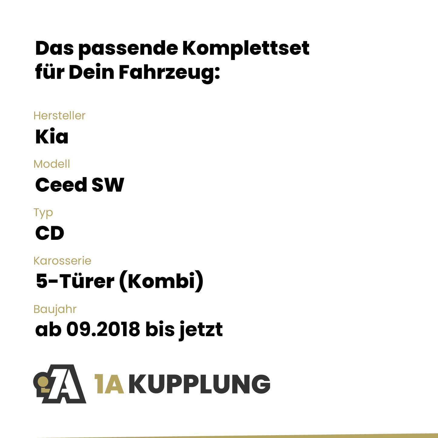 Kia Ceed SW 5-Türer (Kombi) ab 09.2019 CD BRiNK Anhängerkupplung mit JAEGER Elektrosatz