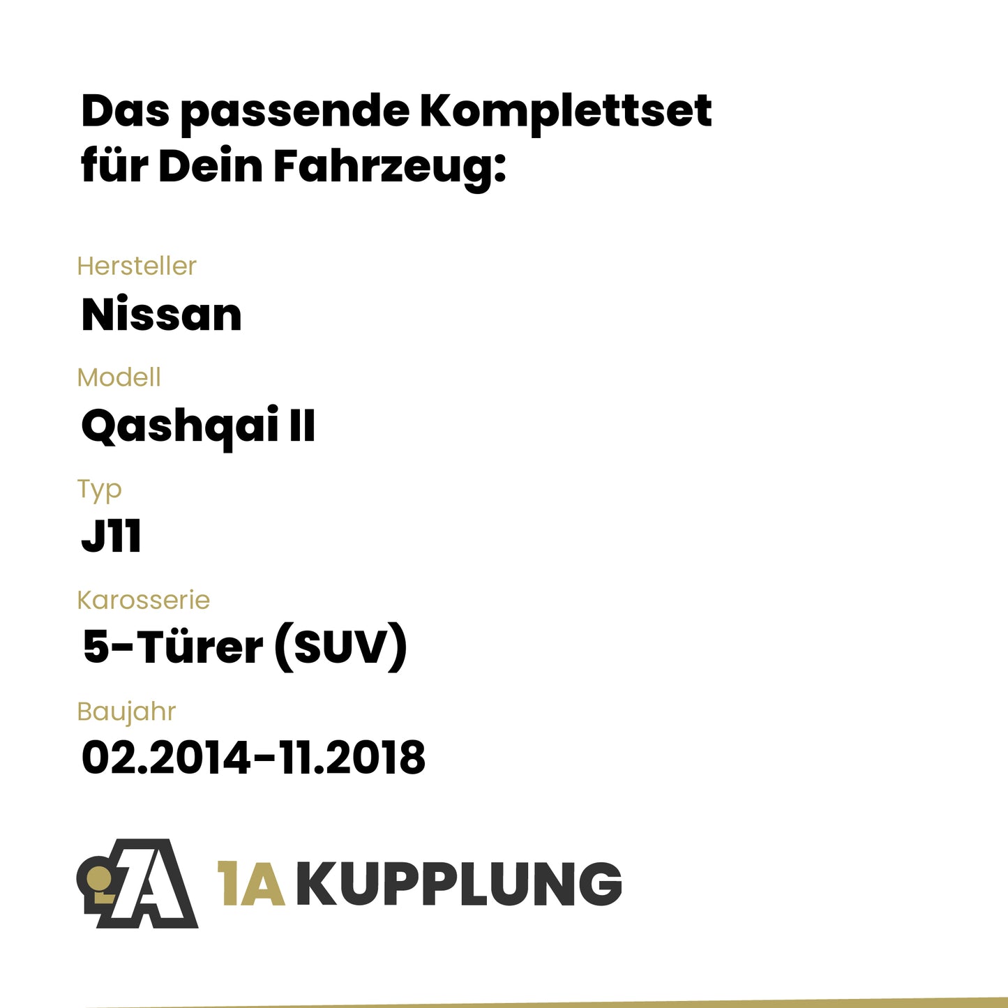 Nissan Qashqai II 5-Türer (SUV) 02.2014-11.2018 J11 BRiNK Anhängerkupplung mit JAEGER Elektrosatz