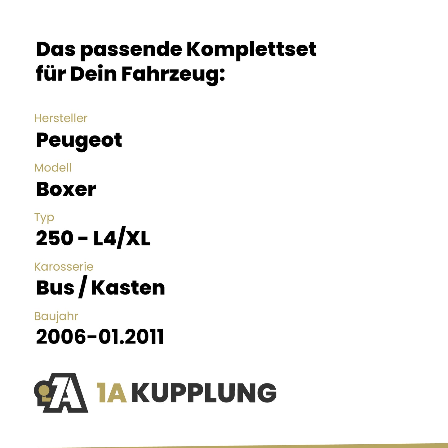 Peugeot Boxer Bus / Kasten 2006-01.2011 250 - L4/XL BRiNK Anhängerkupplung mit JAEGER Elektrosatz