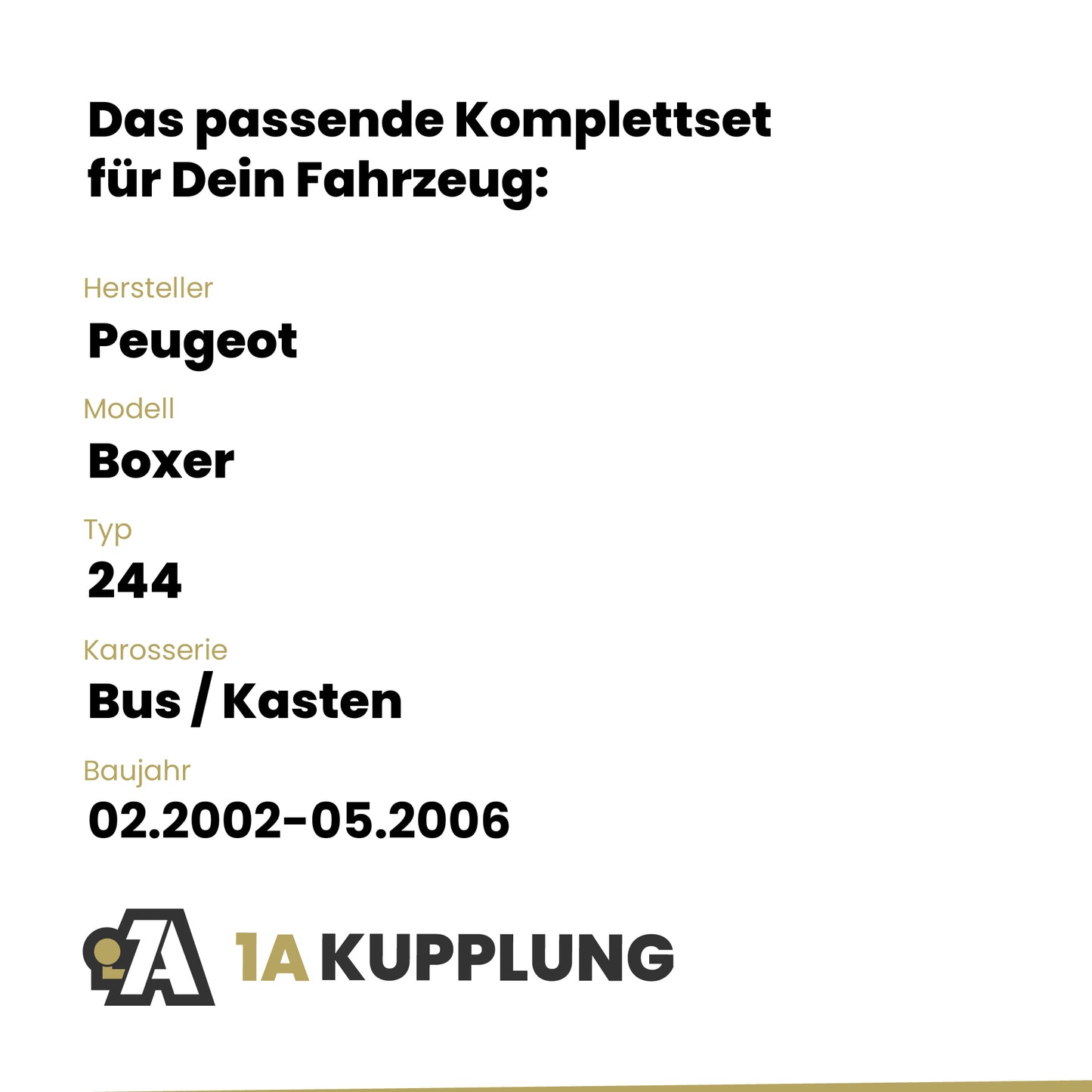 Peugeot Boxer Bus / Kasten 02.2002-05.2006 244 BRiNK Anhängerkupplung mit JAEGER Elektrosatz