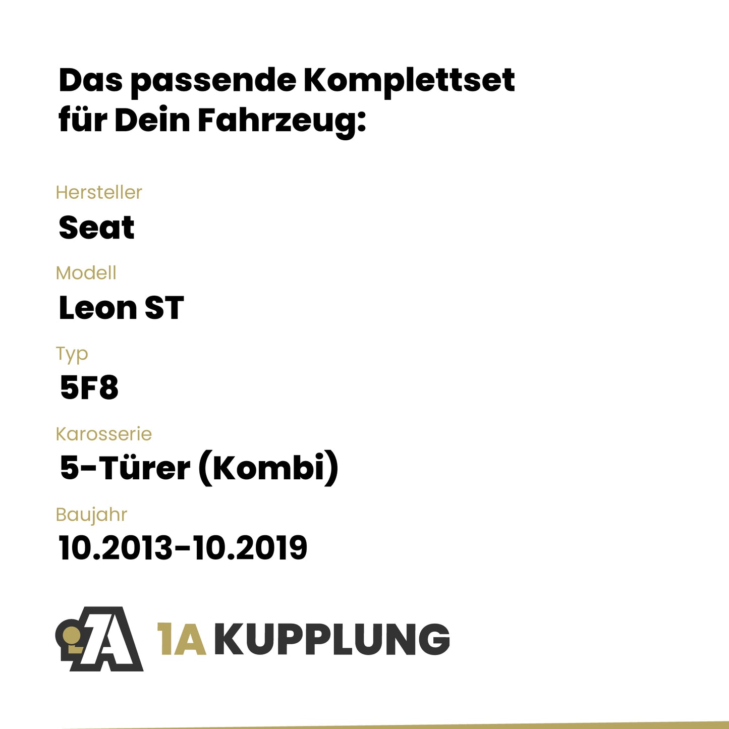 Seat Leon ST 5-Türer (Kombi) 10.2013-10.2019 5F8 BRiNK Anhängerkupplung mit JAEGER Elektrosatz