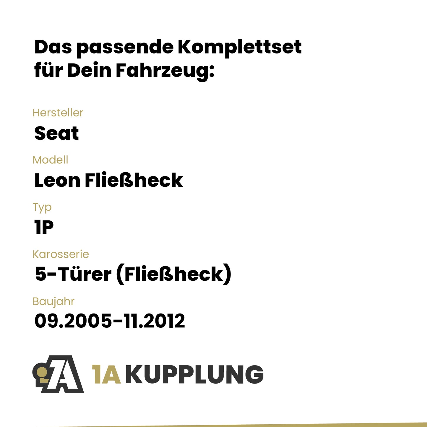 Seat Leon Fließheck 5-Türer (Fließheck) 09.2005-11.2012 1P BRiNK Anhängerkupplung mit JAEGER Elektrosatz