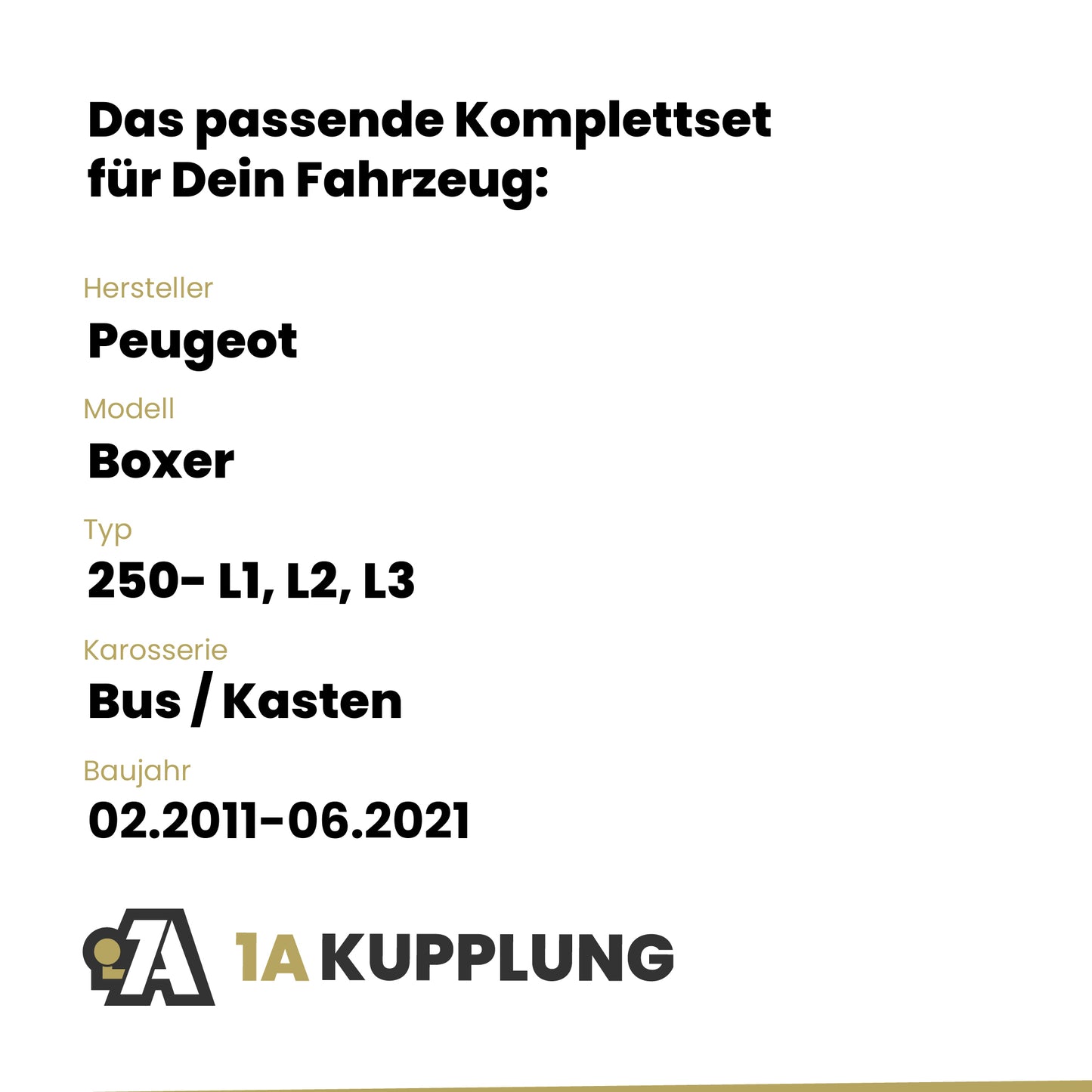 Peugeot Boxer Bus / Kasten 05.2014-06.2021 250- L1, L2, L3 BRiNK Anhängerkupplung mit JAEGER Elektrosatz
