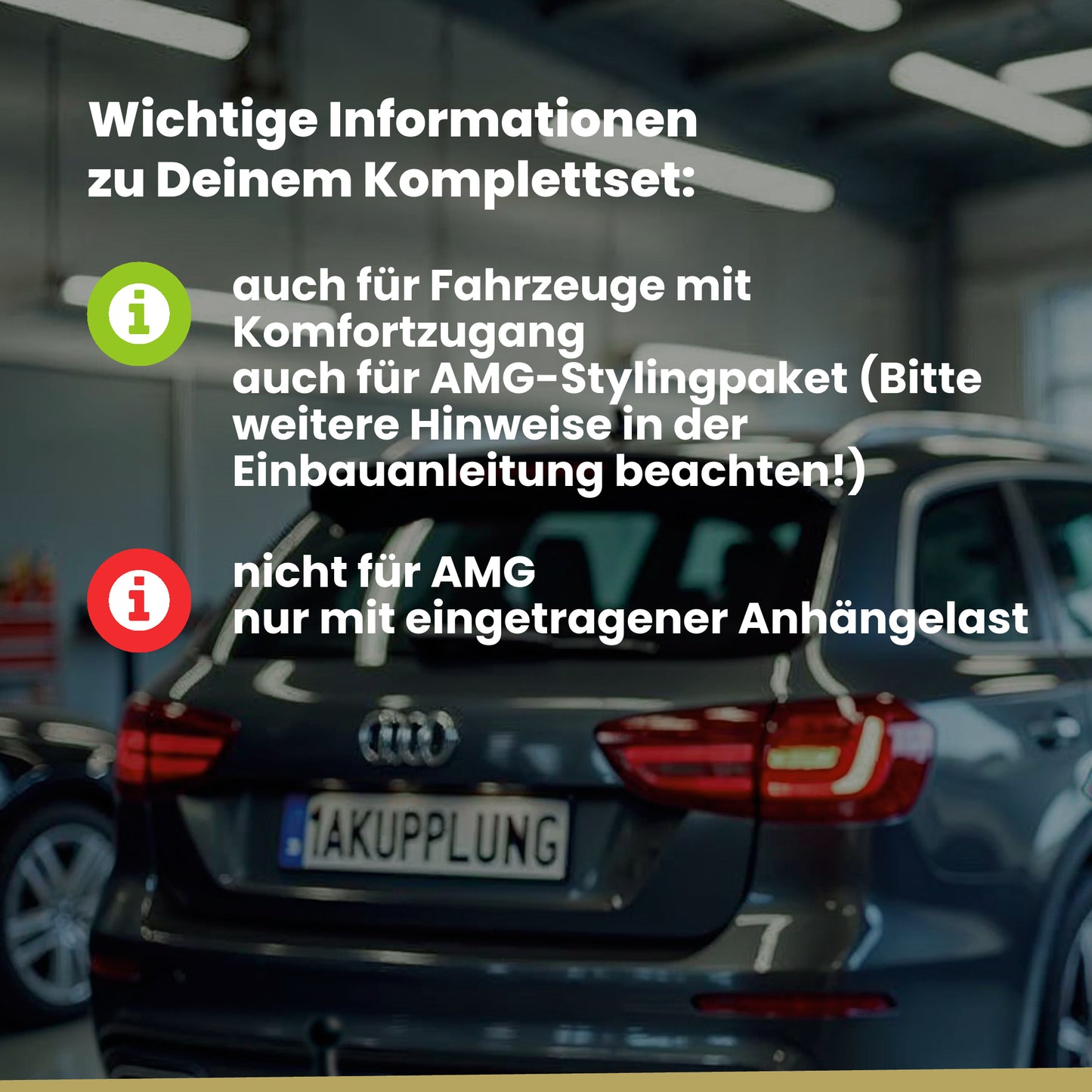 Mercedes C-Klasse 5-Türer (Kombi) 03.2014-06.2018 S205 ORIS Anhängerkupplung mit JAEGER Elektrosatz