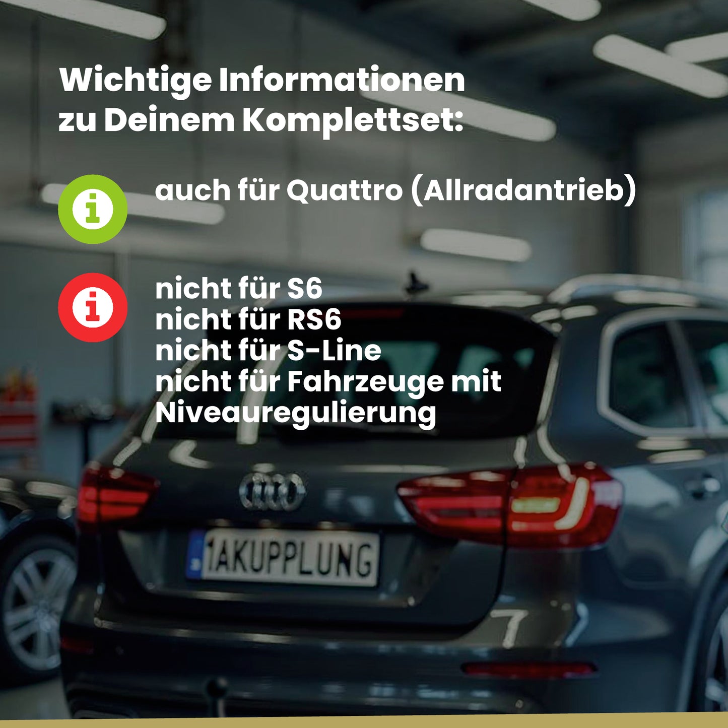 Audi A6 C6 4-Türer (Limousine) 04.2004-02.2011 4F2 BRiNK Anhängerkupplung mit JAEGER Elektrosatz