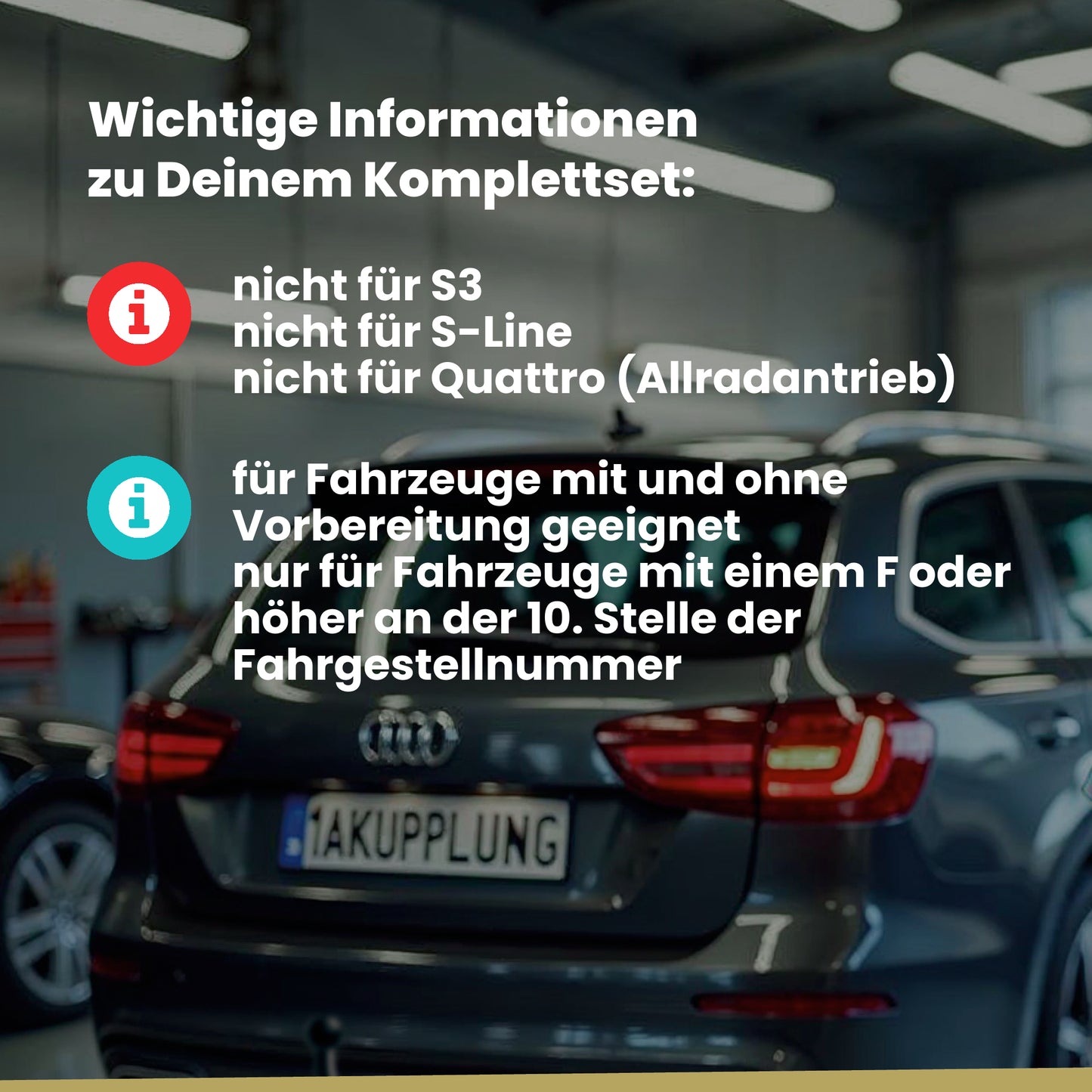 Audi A3 3-Türer (Fließheck) 06.2014-06.2016 8V1 BRiNK Anhängerkupplung mit JAEGER Elektrosatz