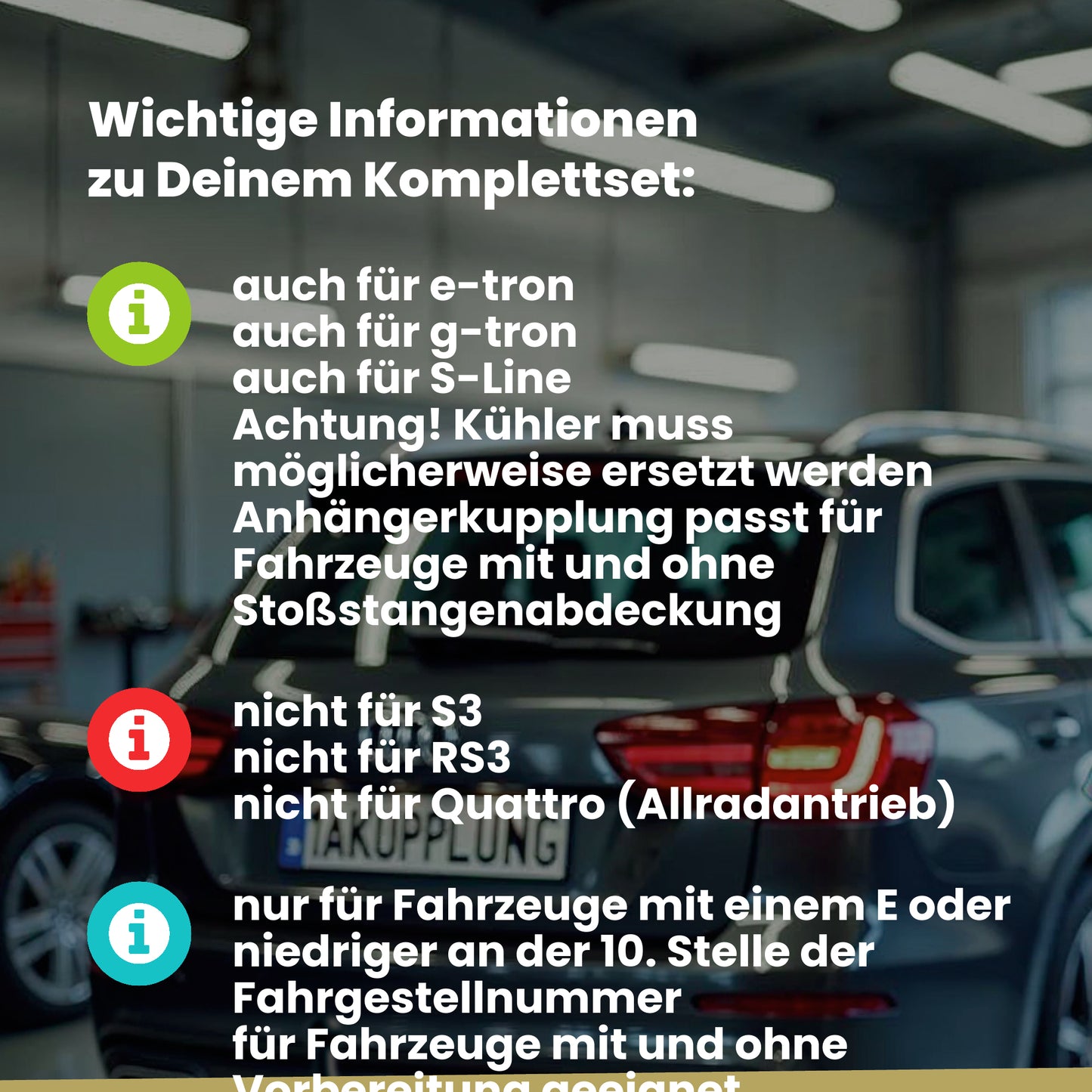 Audi A3 Sportback 5-Türer (Schrägheck) 02.2013-05.2014 8VA BRiNK Anhängerkupplung mit JAEGER Elektrosatz