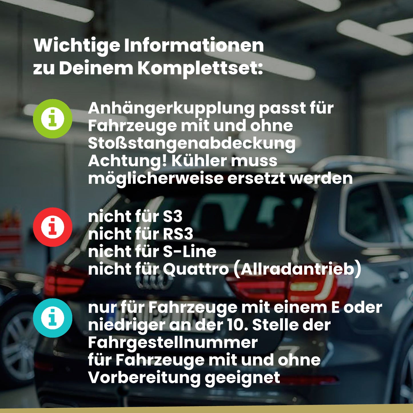Audi A3 Sportback 5-Türer (Schrägheck) 02.2013-05.2014 8VA BRiNK Anhängerkupplung mit JAEGER Elektrosatz