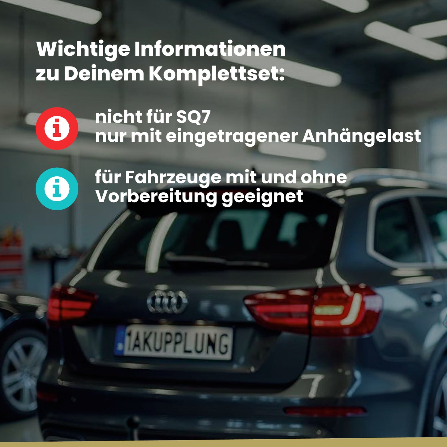 Audi Q7 5-Türer (SUV) 07.2015-08.2023 4M BRiNK Anhängerkupplung mit JAEGER Elektrosatz