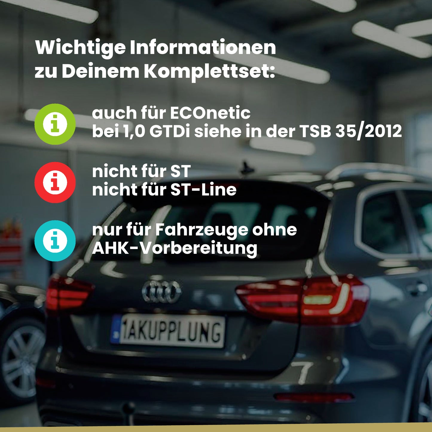 Ford Focus III Turnier 5-Türer (Turnier) 04.2011-08.2018 DYB BRiNK Anhängerkupplung mit JAEGER Elektrosatz