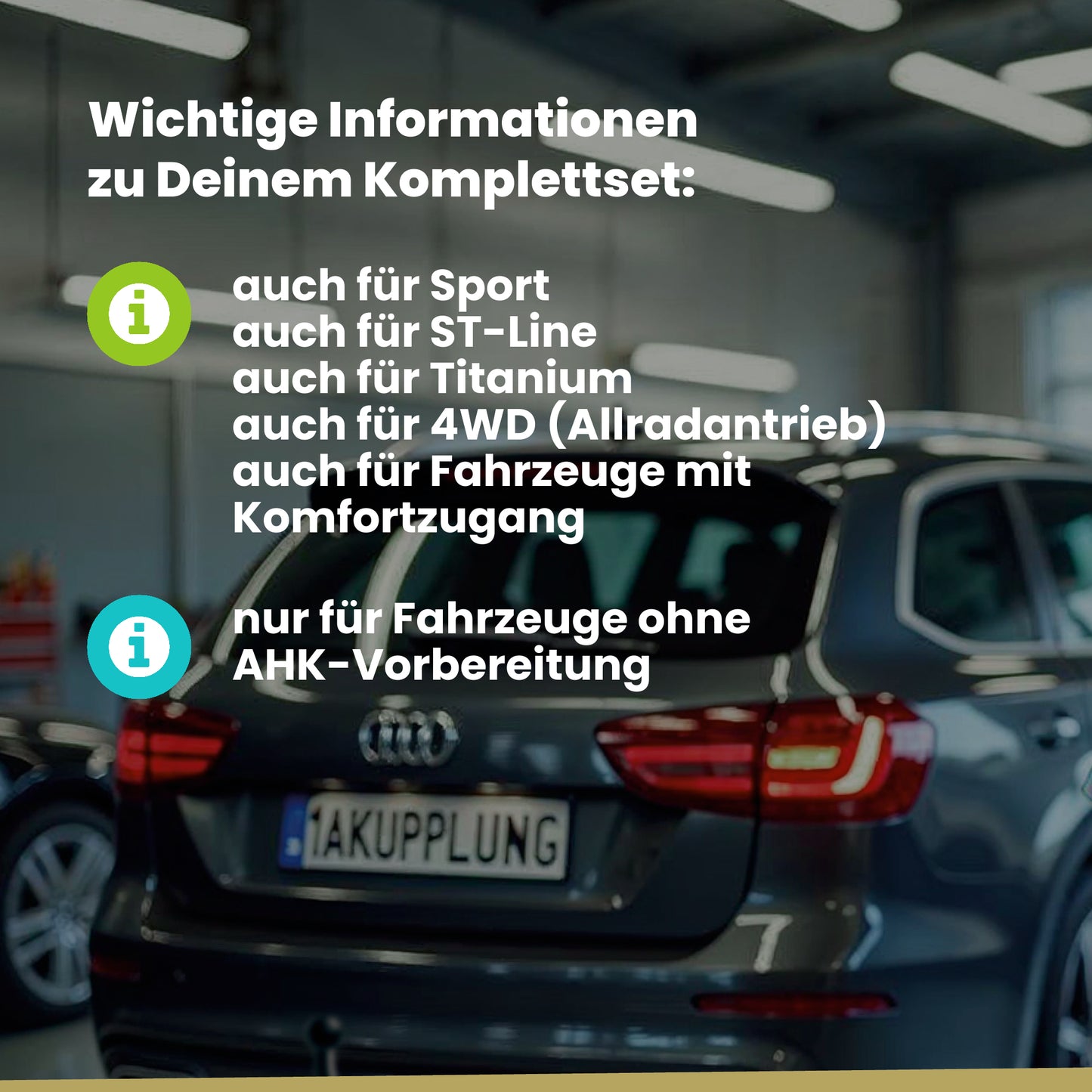 Ford Kuga II 5-Türer (Sport-SUV) 02.2013-06.2017 DM2 BRiNK Anhängerkupplung mit JAEGER Elektrosatz
