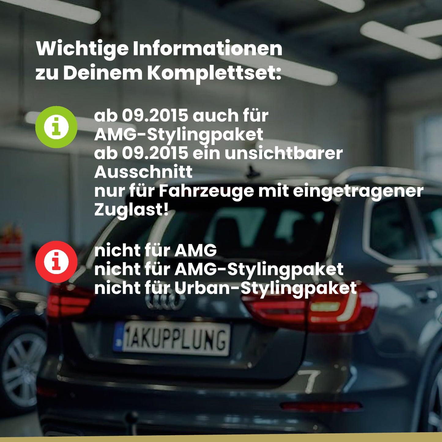 Mercedes A-Klasse 5-Türer (Fließheck) 09.2012-04.2018 W176 BRiNK Anhängerkupplung mit JAEGER Elektrosatz