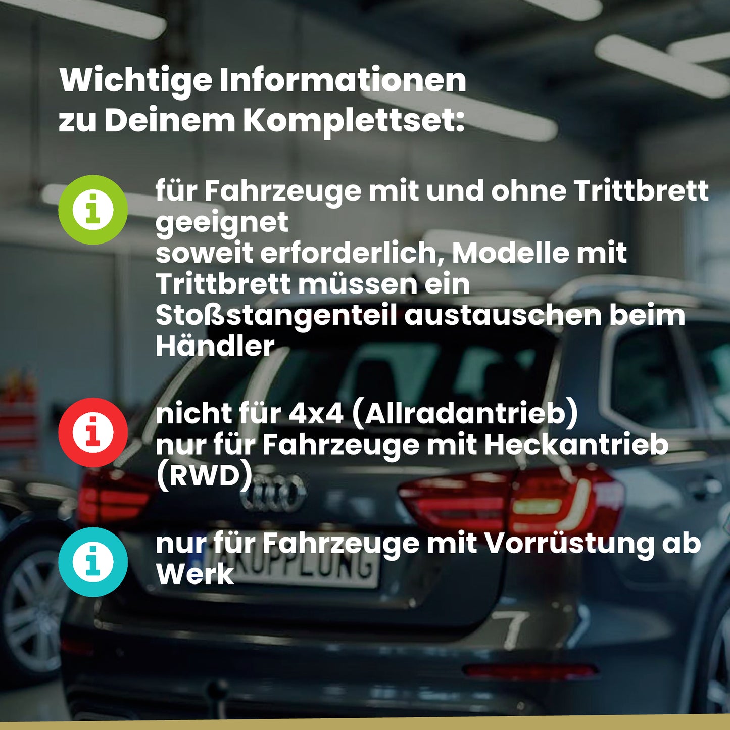 Mercedes Sprinter Bus / Kasten mit Trittstufe ab 06.2018 907 / 3665mm, 4325mm BRiNK Anhängerkupplung mit JAEGER Elektrosatz