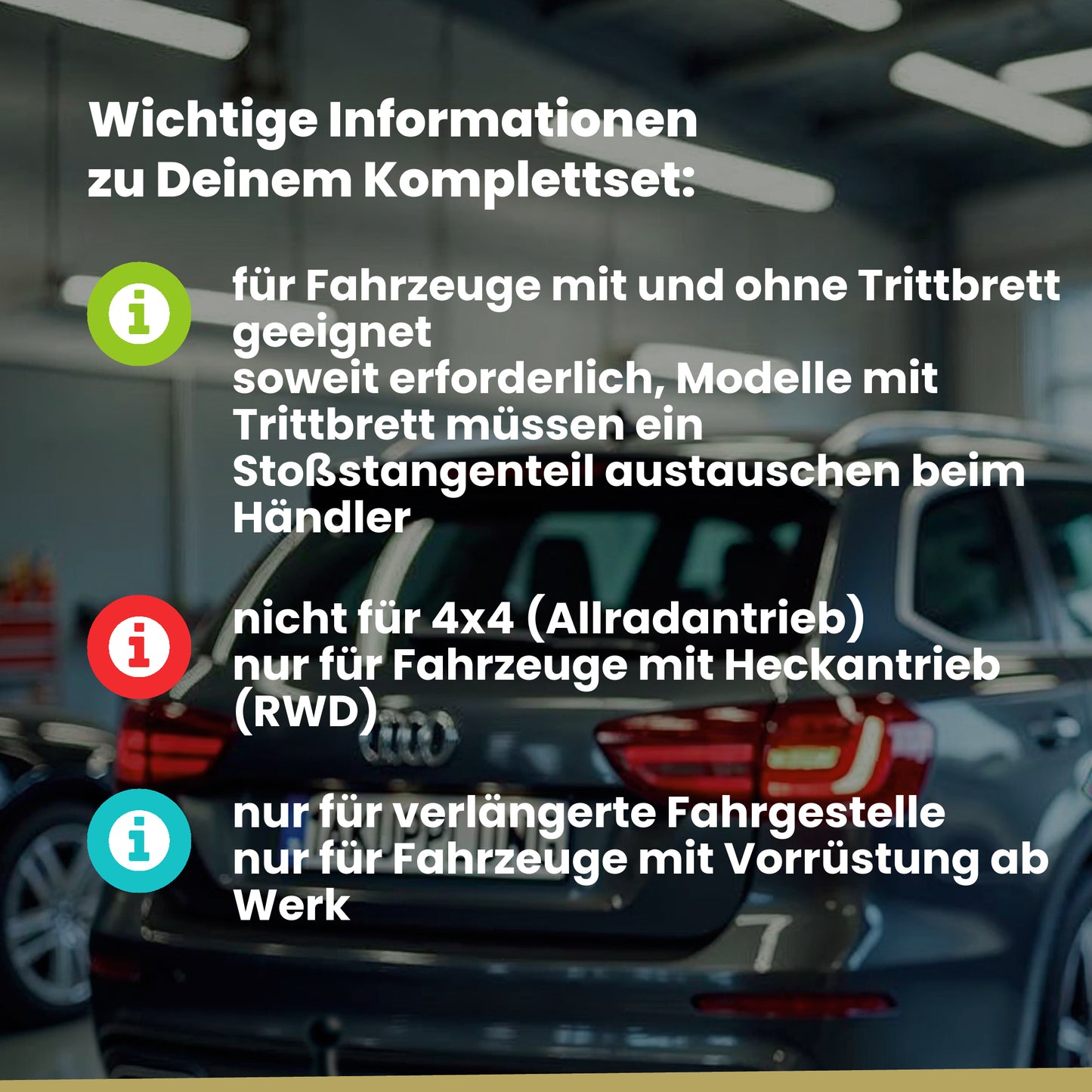 Mercedes Sprinter Bus / Kasten mit Trittstufe ab 06.2018 907 / 3665mm, 4325mm BRiNK Anhängerkupplung mit JAEGER Elektrosatz