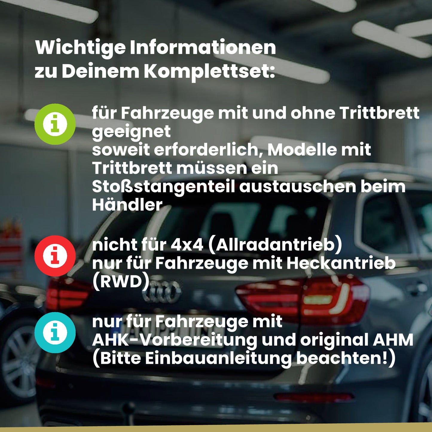 Mercedes Sprinter Bus / Kasten mit Trittstufe ab 06.2018 907 / 3665mm, 4325mm BRiNK Anhängerkupplung mit JAEGER Elektrosatz