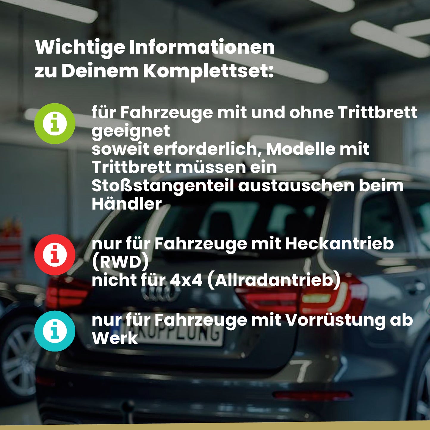 Mercedes Sprinter Bus / Kasten ohne Trittstufe ab 06.2018 907 / 3665mm, 3924mm, 4325mm BRiNK Anhängerkupplung mit JAEGER Elektrosatz