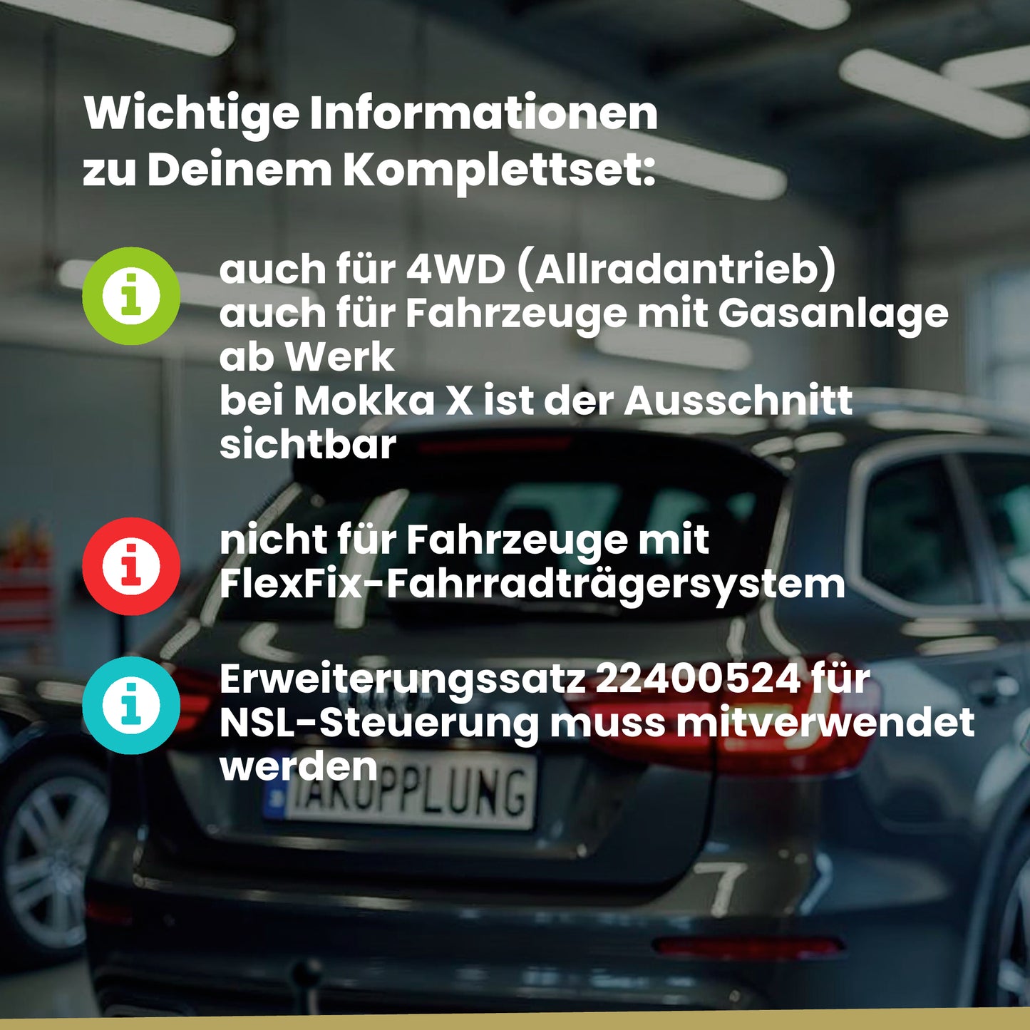 Opel Mokka + Mokka X 5-Türer (SUV) 11.2012-12.2020 J13 BRiNK Anhängerkupplung mit JAEGER Elektrosatz