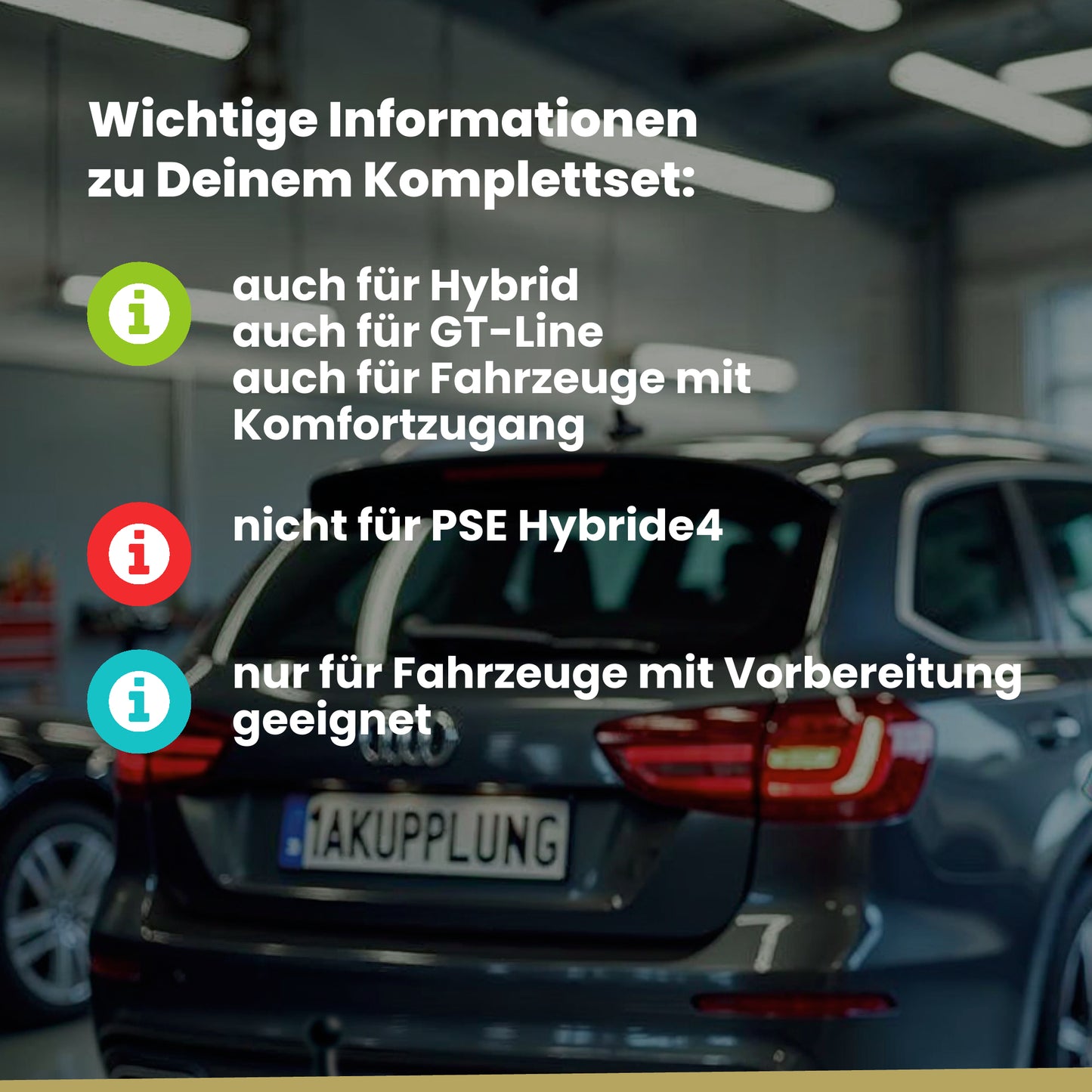 Peugeot 508 SW 5-Türer (Kombi) ab 01.2019 F4 / FC / FJ BRiNK Anhängerkupplung mit JAEGER Elektrosatz