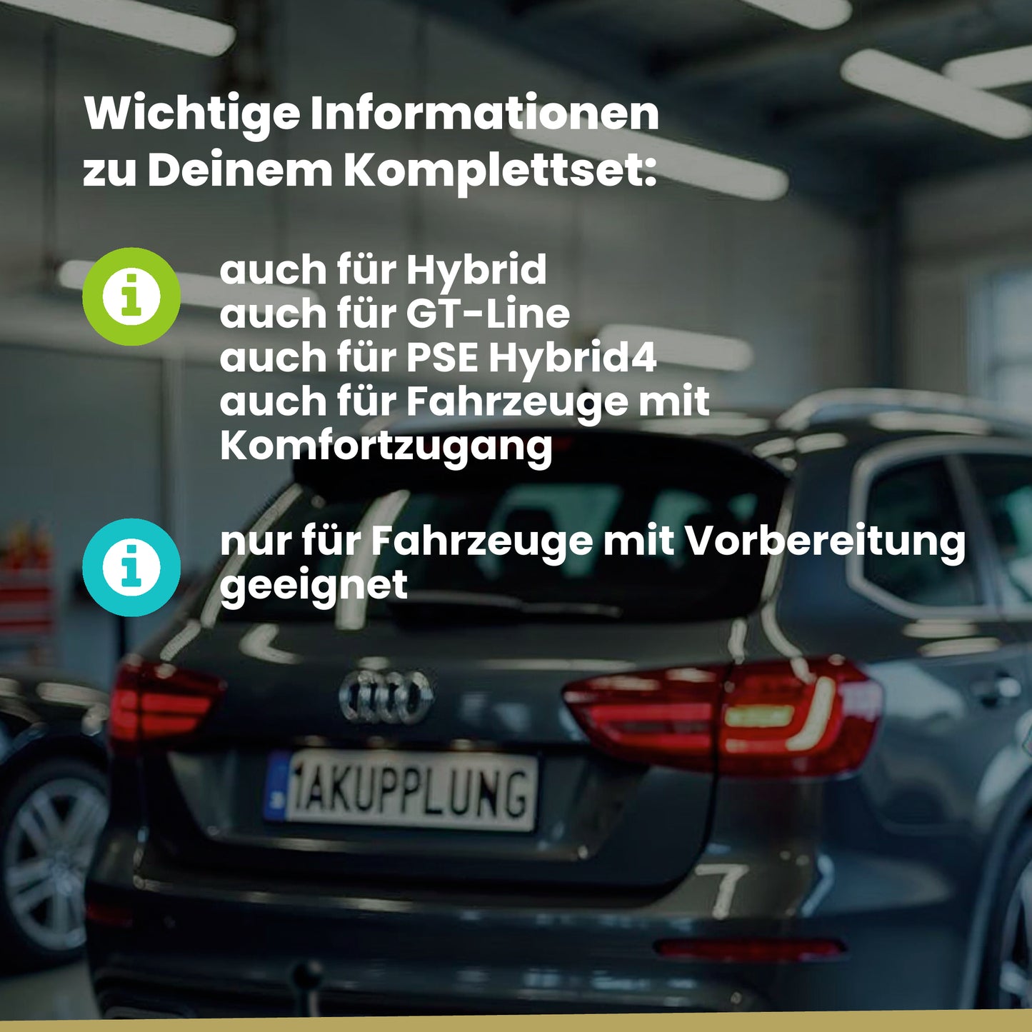 Peugeot 508 SW 5-Türer (Kombi) ab 01.2019 F4 / FC / FJ BRiNK Anhängerkupplung mit JAEGER Elektrosatz