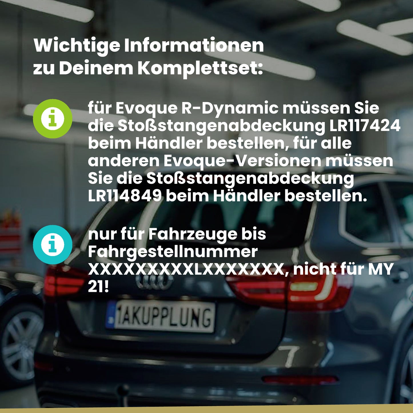 LandRover Range Rover Evoque 5-Türer (SUV) 03.2019-12.2020 L551 BRiNK Anhängerkupplung mit JAEGER Elektrosatz