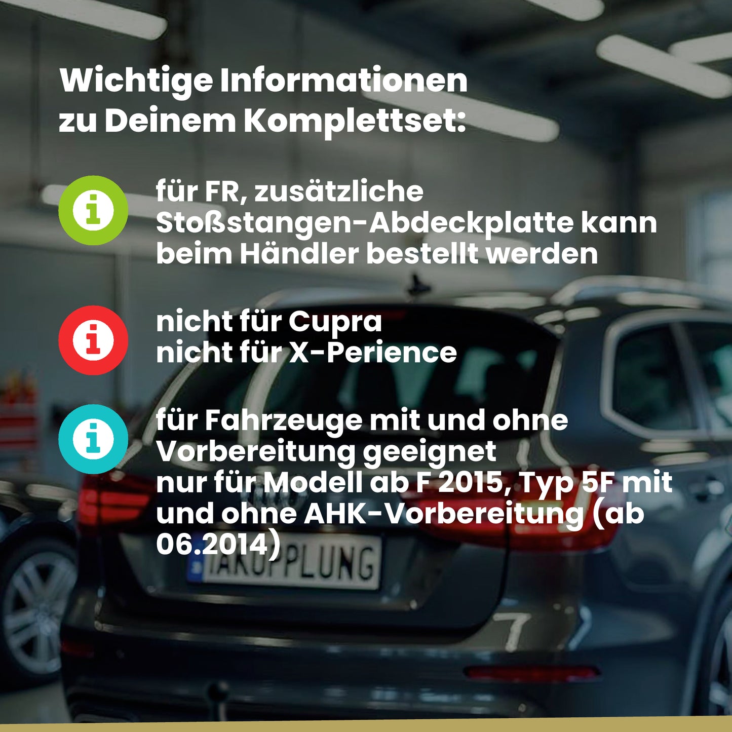 Seat Leon ST 5-Türer (Kombi) 10.2013-10.2019 5F8 BRiNK Anhängerkupplung mit JAEGER Elektrosatz
