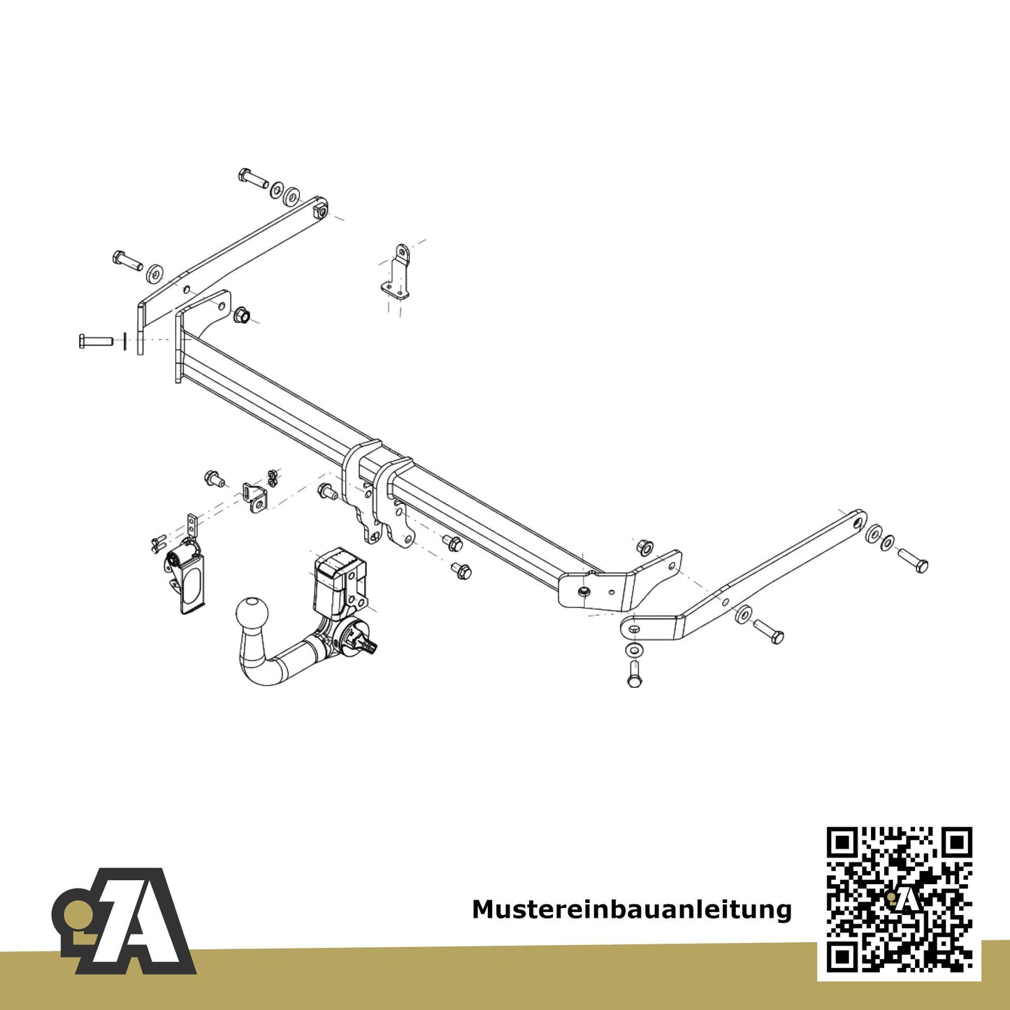VW Taigo 5-Türer (SUV) ab 11.2021 CS BRiNK Anhängerkupplung mit JAEGER Elektrosatz