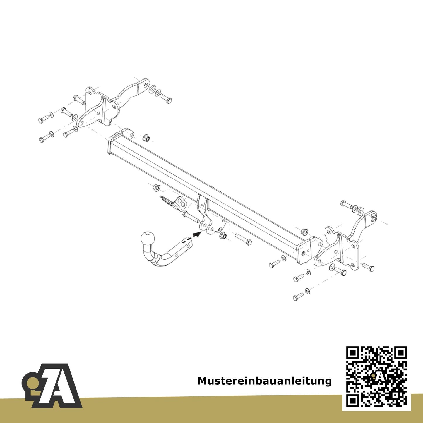 VW T7 Bus / Kasten ab 12.2021 ST_ BRiNK Anhängerkupplung mit JAEGER Elektrosatz