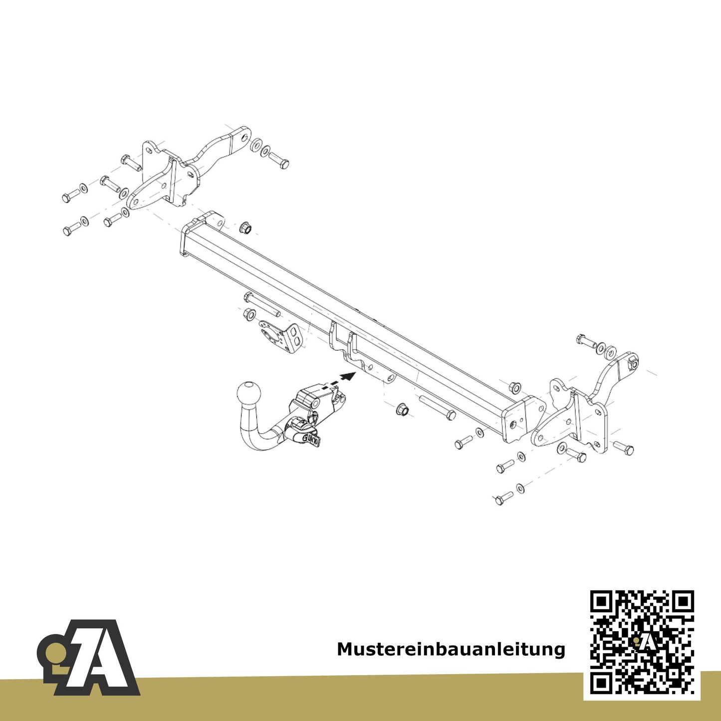 VW T7 Bus / Kasten ab 12.2021 ST_ BRiNK Anhängerkupplung mit JAEGER Elektrosatz