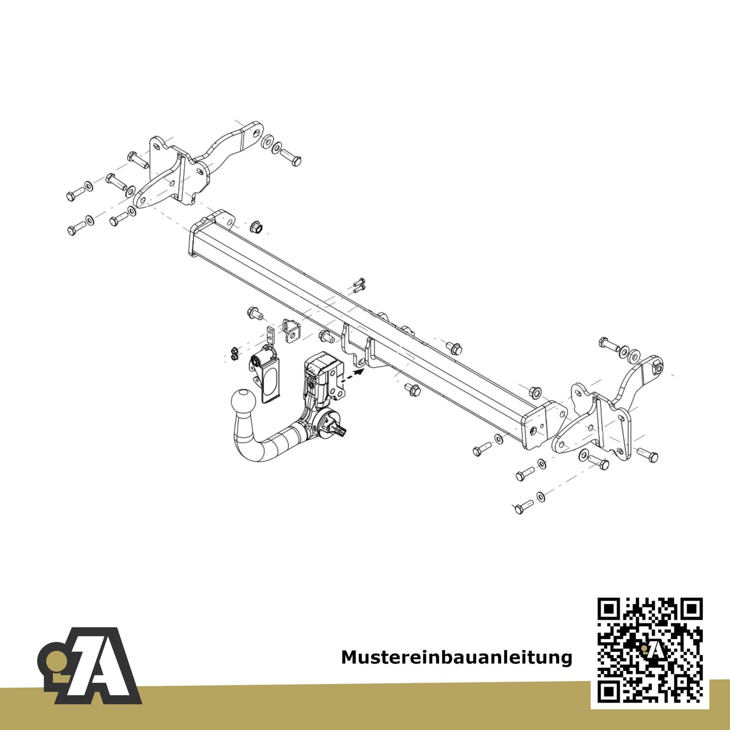 VW T7 Bus / Kasten ab 01.2025 ST_ BRiNK Anhängerkupplung mit JAEGER Elektrosatz