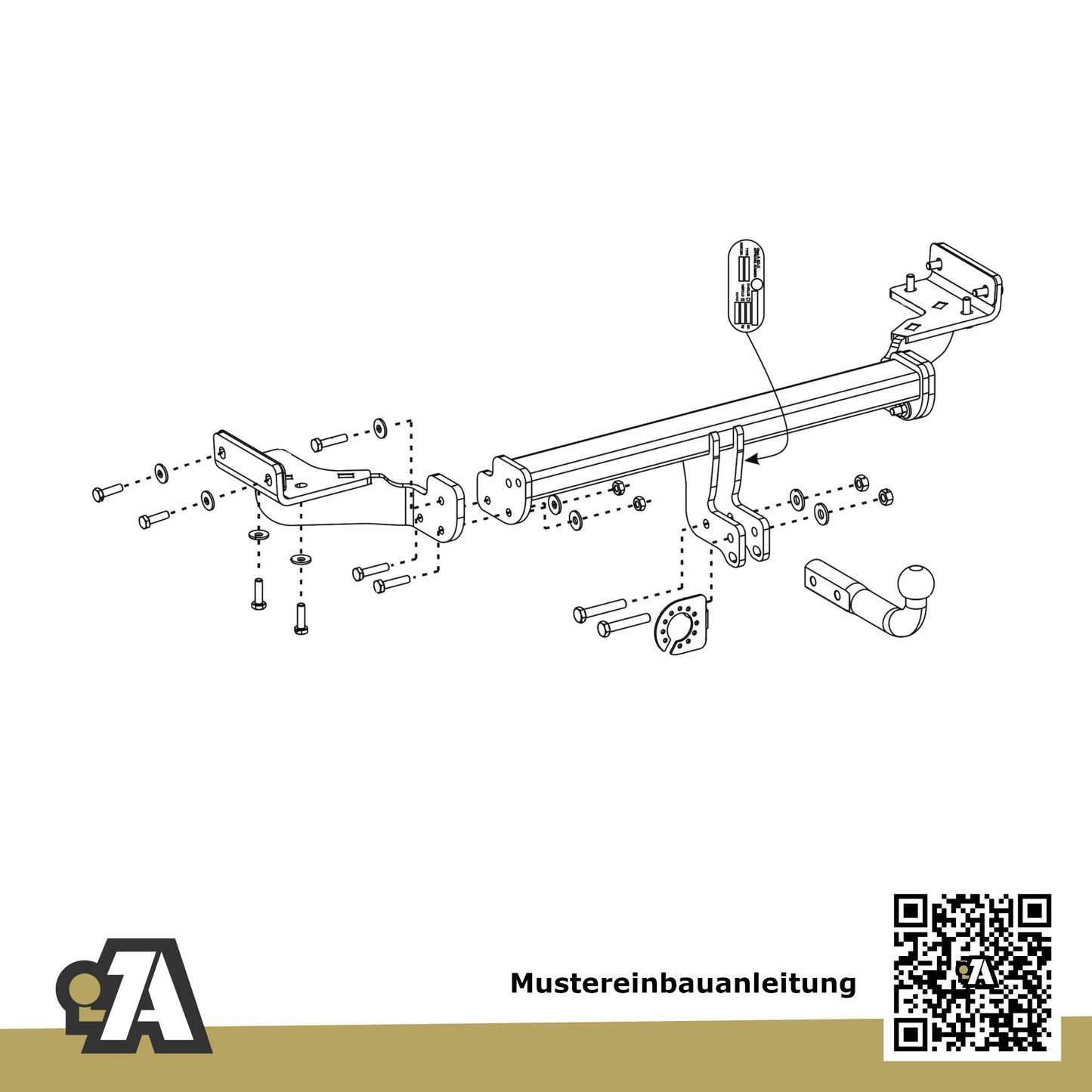 Hyundai Tucson 5-Türer (SUV) 05.2015-06.2018 TLE ORIS Anhängerkupplung mit JAEGER Elektrosatz