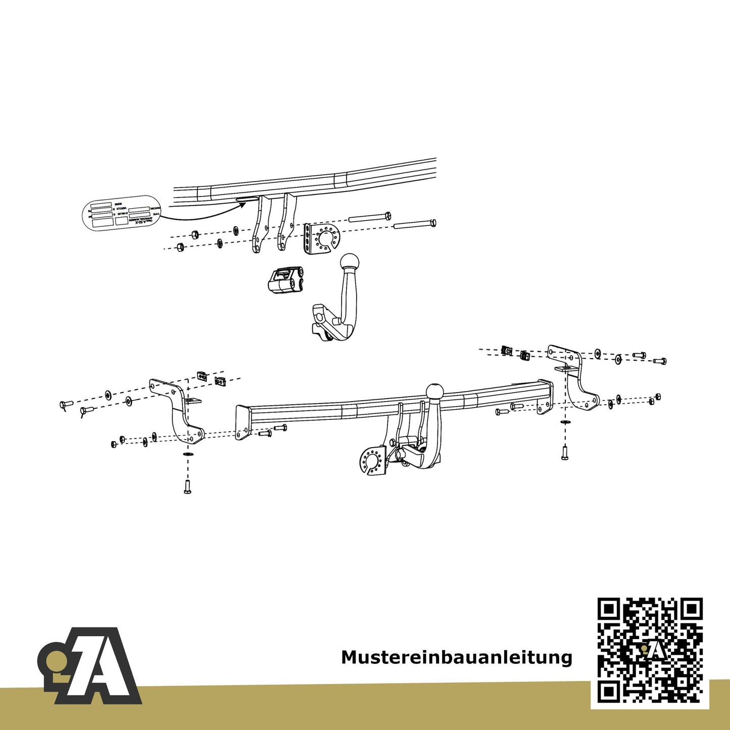 Peugeot 208 3/5-Türer (Fließheck) 04.2012-06.2019 CA / CC ORIS Anhängerkupplung mit JAEGER Elektrosatz