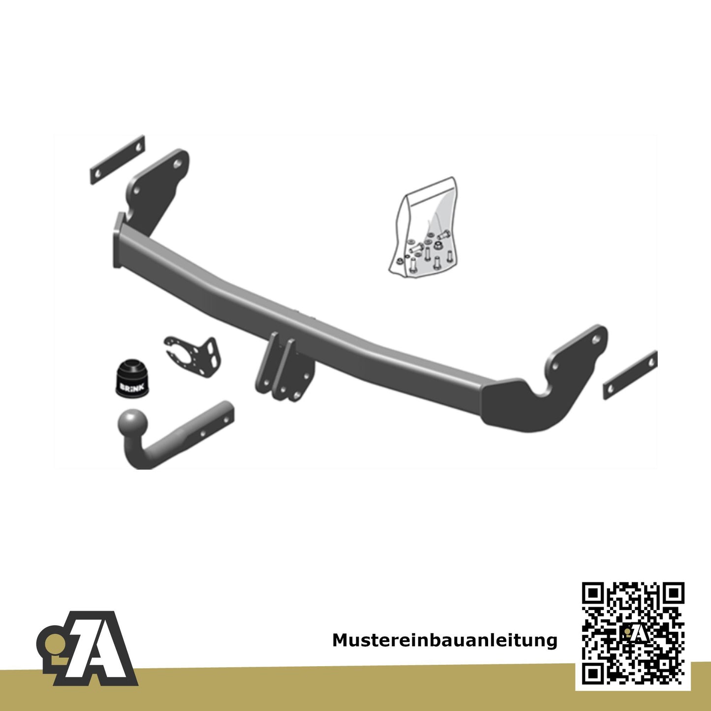 Jeep Patriot 5-Türer (SUV) 02.2011-12.2017 PK / MK74 BRiNK Anhängerkupplung mit JAEGER Elektrosatz