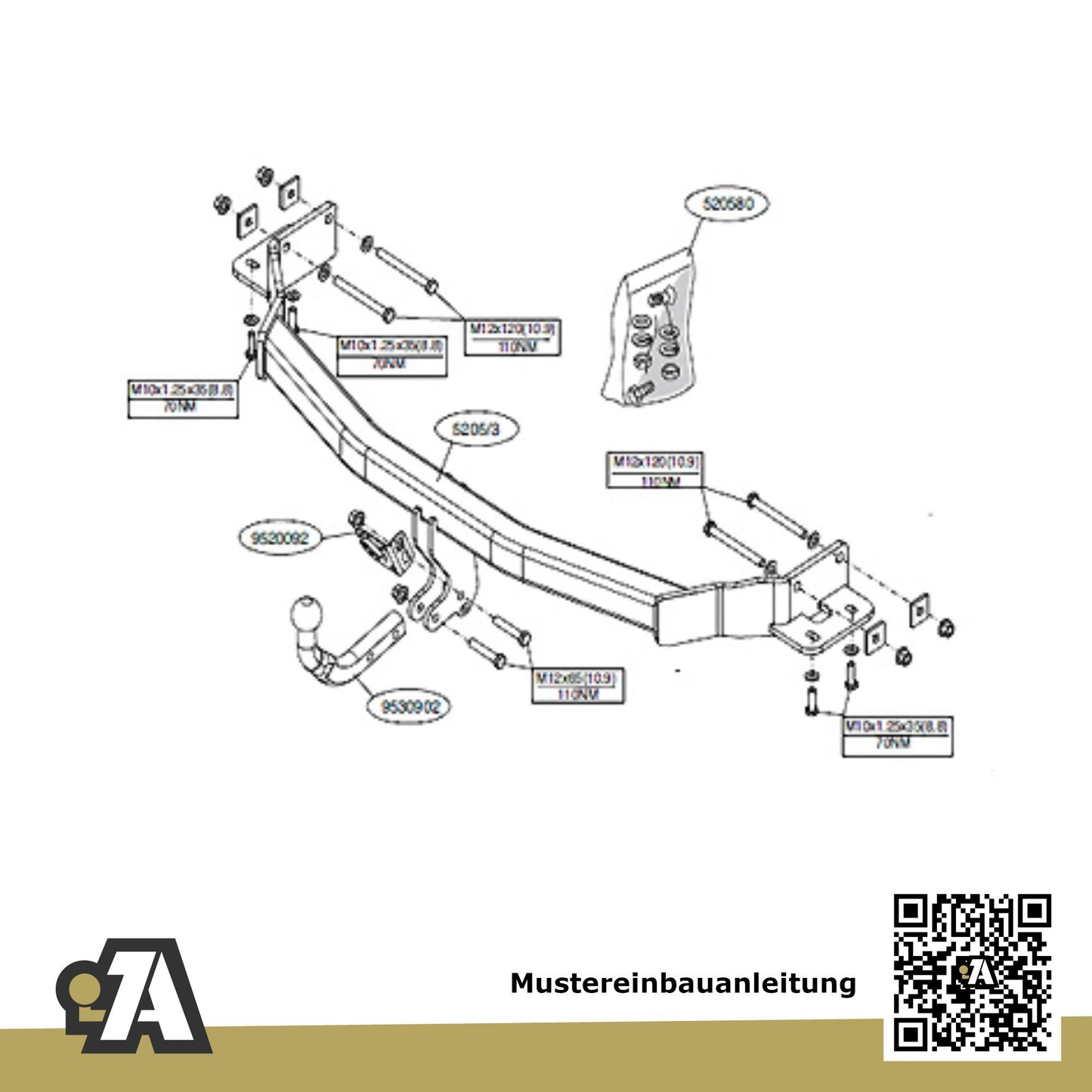 Kia Sorento 5-Türer (SUV) 10.2009-09.2012 XM BRiNK Anhängerkupplung mit JAEGER Elektrosatz