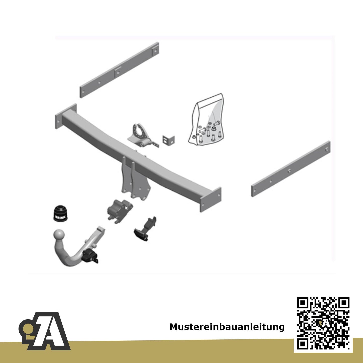 Audi A6 C7 Avant 5-Türer (Avant) 09.2011-09.2014 4G5 BRiNK Anhängerkupplung mit JAEGER Elektrosatz