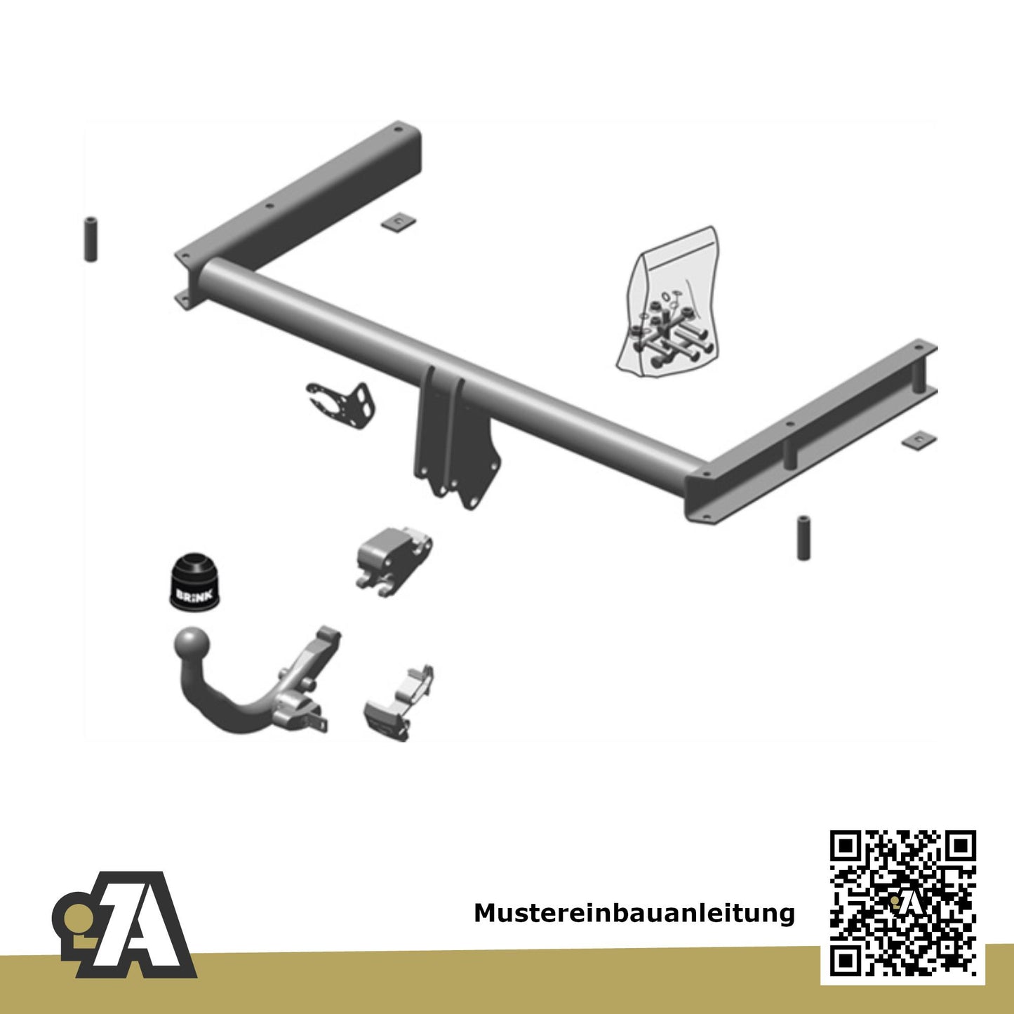 Audi A5 2-Türer (Coupe) 06.2007-09.2016 8T3 BRiNK Anhängerkupplung mit JAEGER Elektrosatz