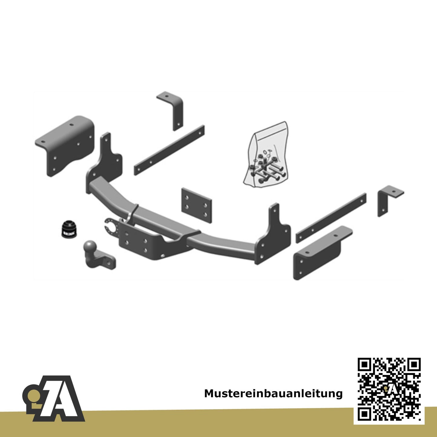 Nissan NV400 Bus / Kasten ab 10.2011 X62 BRiNK Anhängerkupplung mit JAEGER Elektrosatz