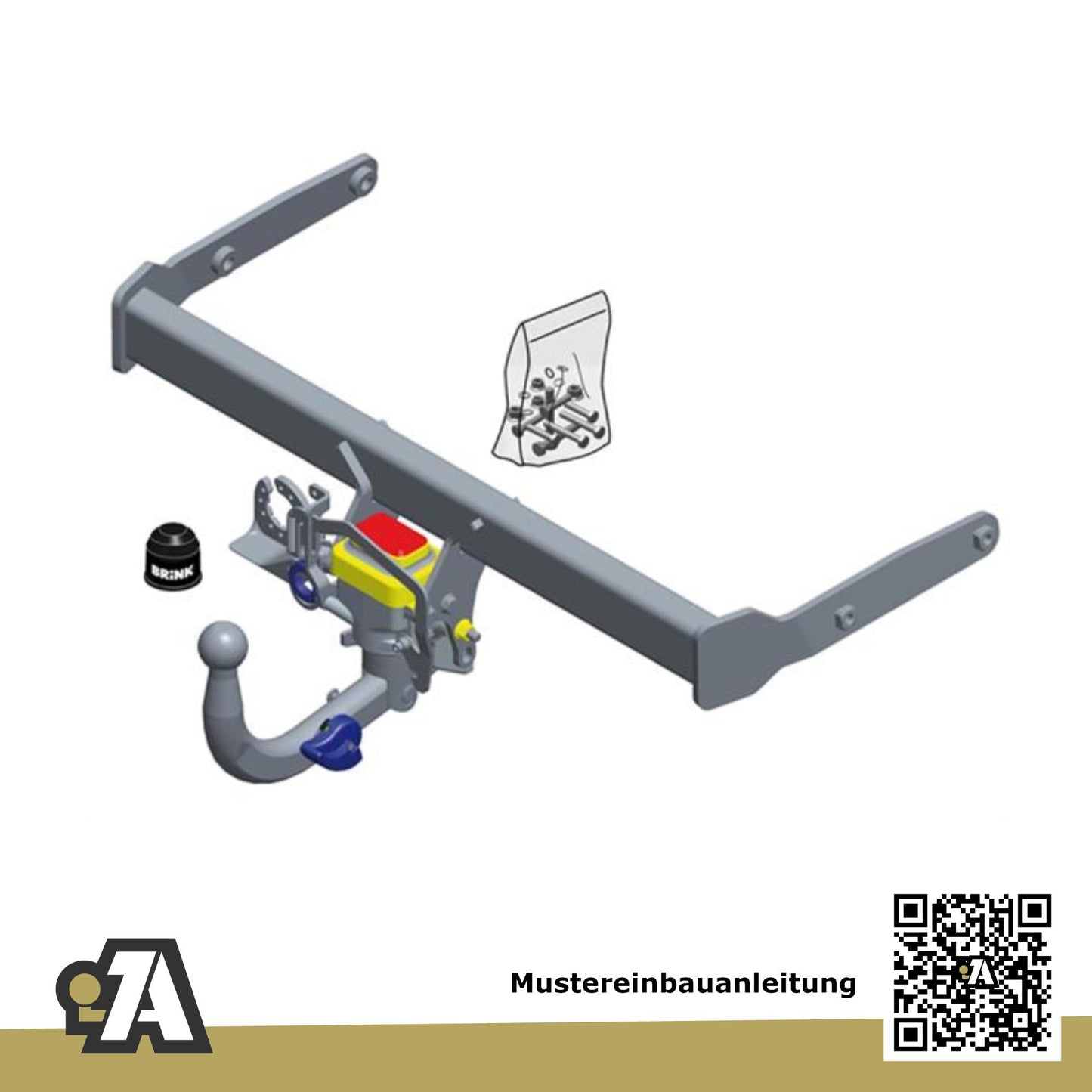 Audi A4 B9 5-Türer (Avant) 11.2015-09.2019 8W5 BRiNK Anhängerkupplung mit JAEGER Elektrosatz