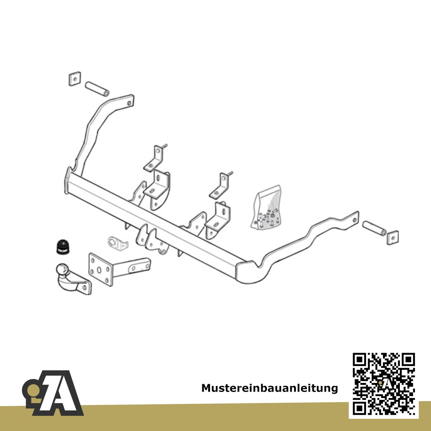 Nissan Kubistar Kombi / Kasten 11.2003-05.2009 X76 / X80 BRiNK Anhängerkupplung mit JAEGER Elektrosatz