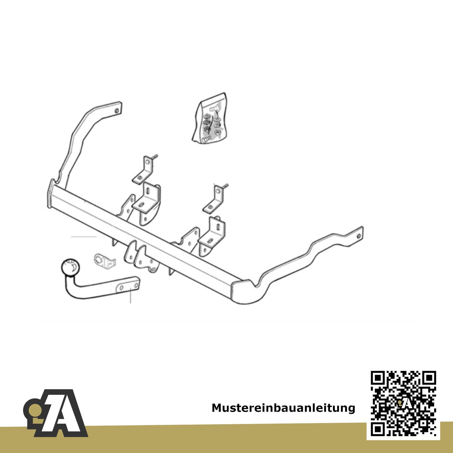 Nissan Kubistar Kombi / Kasten 11.2003-05.2009 X76 / X80 BRiNK Anhängerkupplung mit JAEGER Elektrosatz