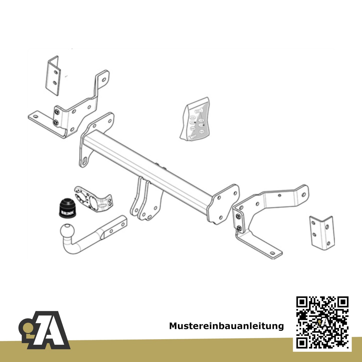 Opel Antara 5-Türer (SUV) 09.2006-04.2011 L07 / L-A BRiNK Anhängerkupplung mit JAEGER Elektrosatz