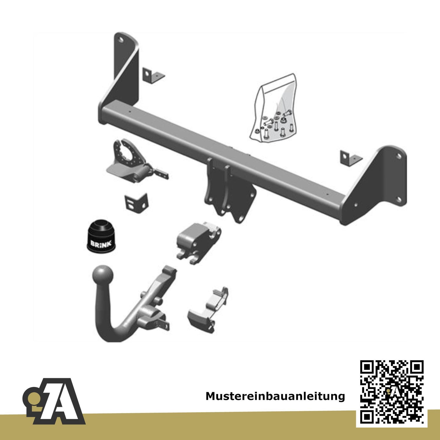 BMW 1er F20/F21 3/5-Türer (Fließheck) 03.2014-08.2019 F20 / F21 BRiNK Anhängerkupplung mit JAEGER Elektrosatz