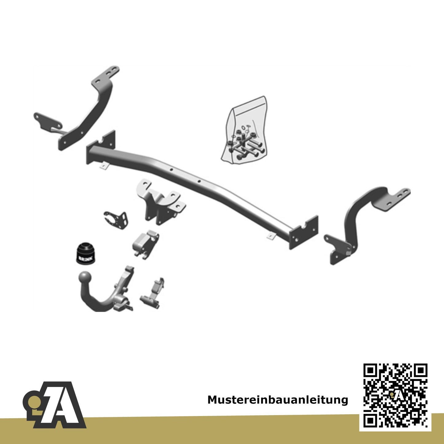 Citroen C4 Picasso & Grand 5-Türer (Kompaktvan) 10.2006-09.2013 UD_ / UA_ BRiNK Anhängerkupplung mit JAEGER Elektrosatz