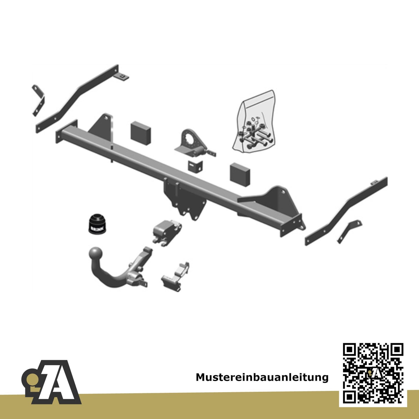 Opel Combo Kombi / Kasten 02.2012-08.2018 D BRiNK Anhängerkupplung mit JAEGER Elektrosatz